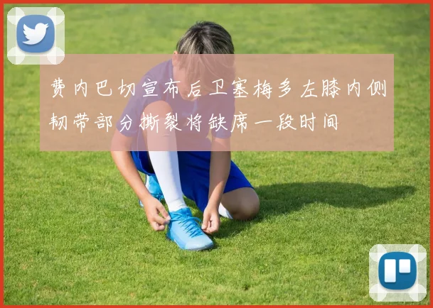 费内巴切宣布后卫塞梅多左膝内侧韧带部分撕裂将缺席一段时间